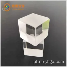 Divisor de feixe de cubo não polarizador de sílica fundida de vidro óptico